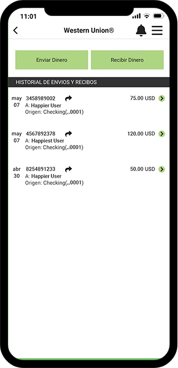 Phone Mockup WU Spanish